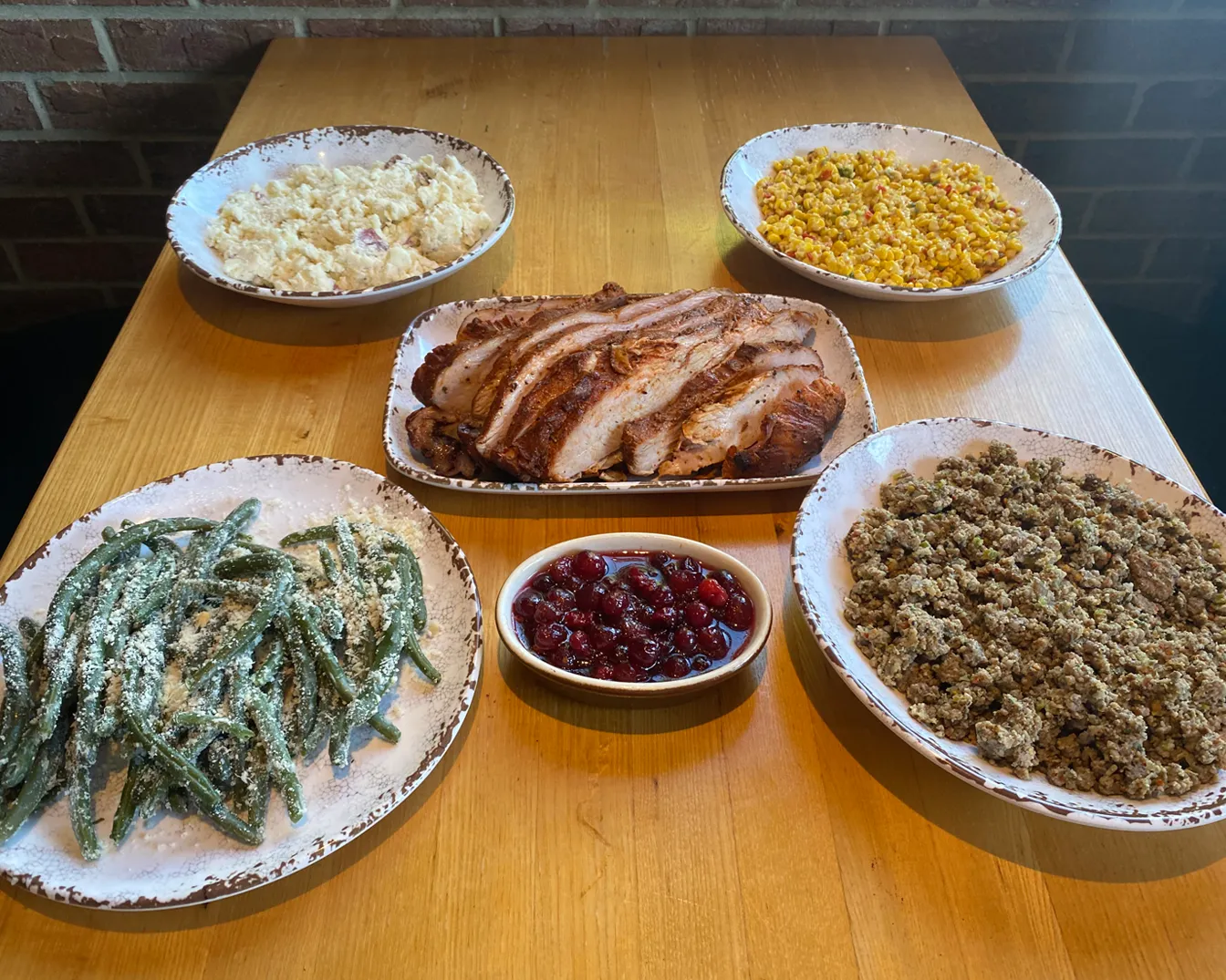 Thanksgiving menu items